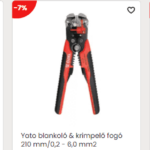 Blankoló és krimpelő fogók